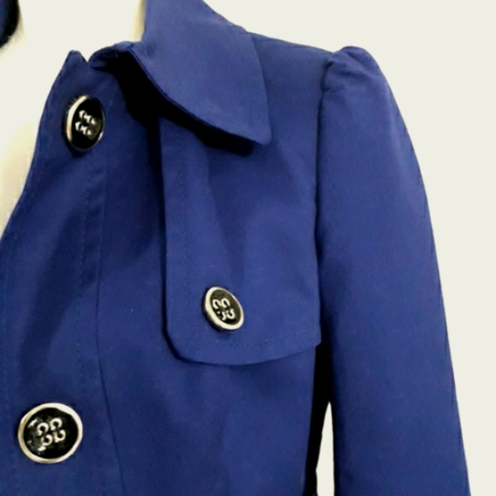 The limited long coat blue S button down trench - Picture 9 of 11